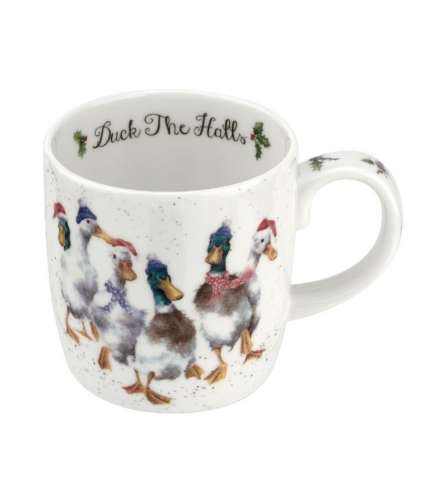Wrendale Designs Duck The Halls 14 fl.oz. Mug, Duck